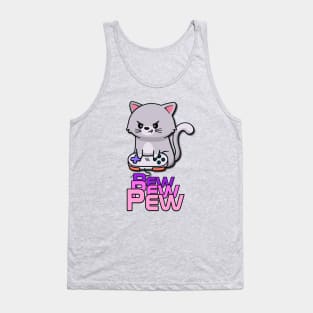 Cute Gamer KItty Tank Top